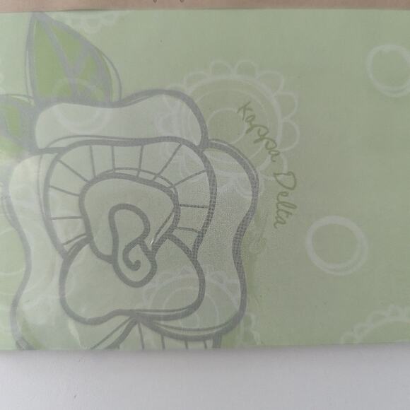 NEW Kappa Delta Notepad Sorority Green Approx 4.5 x 6.5 - Picture 2 of 6